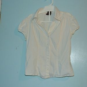 White button down blouse